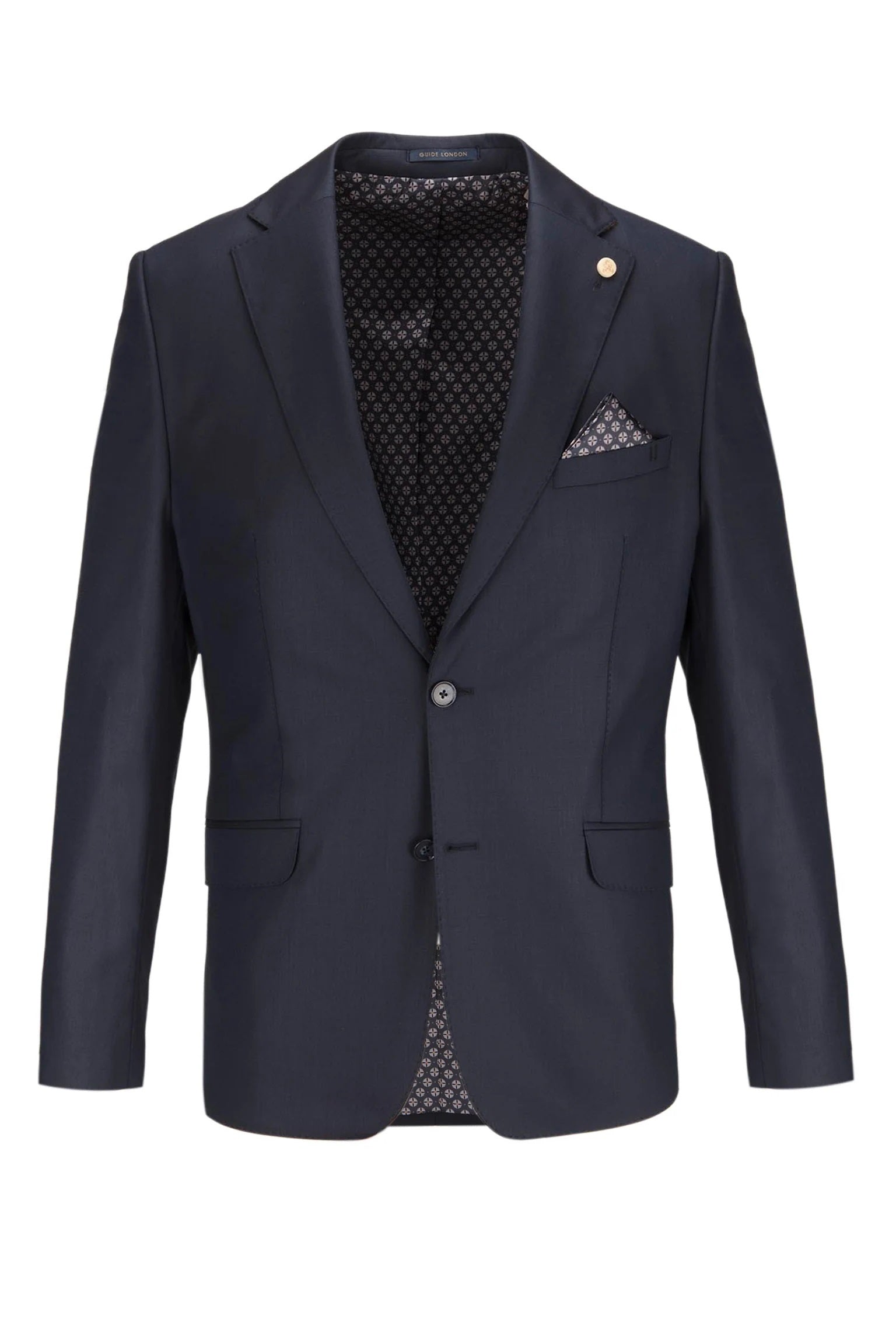 Guide London Navy Stitch Detail Blazer - JK3507 – DrKruger